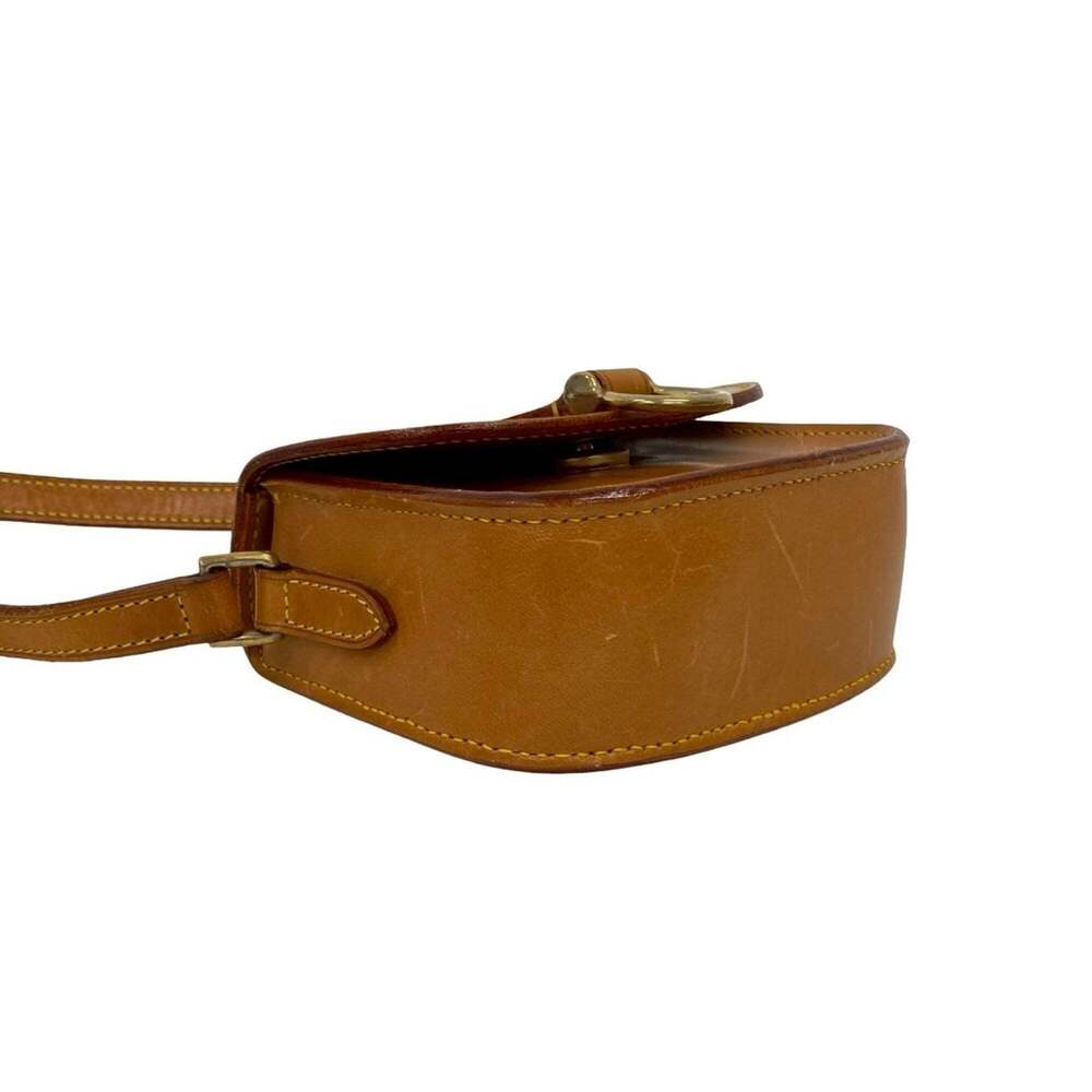 LOUIS VUITTON Authentic Brown Leather Pochette Shoulder Bag - Picture 7 of 10